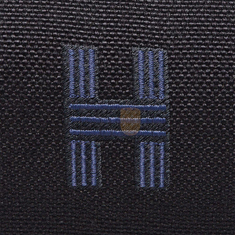 HERMÈS BLEU NUIT BLACK COTTON CANVAS SMALL MODEL BRIDE-A-BRAC CASE (25*21*14cm)